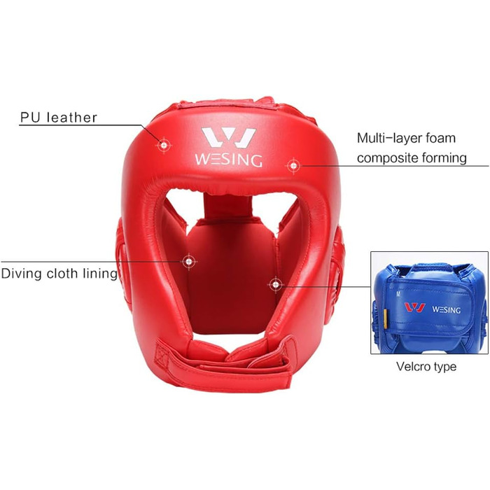 Захисний шолом WESING для боксу, MMA, бойових мистецтв