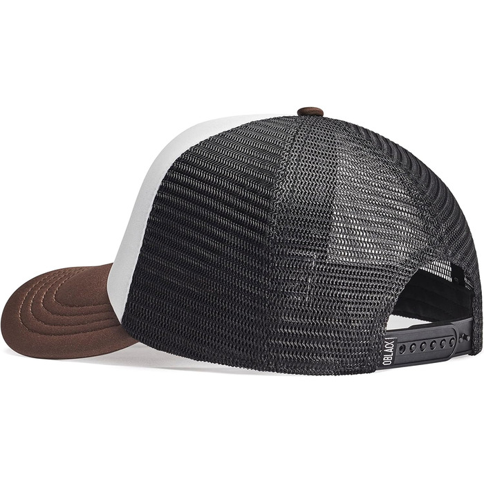Чоловіча бейсболка-тракер Oblack Classic Total Black, коричнева, універсальний розмір
