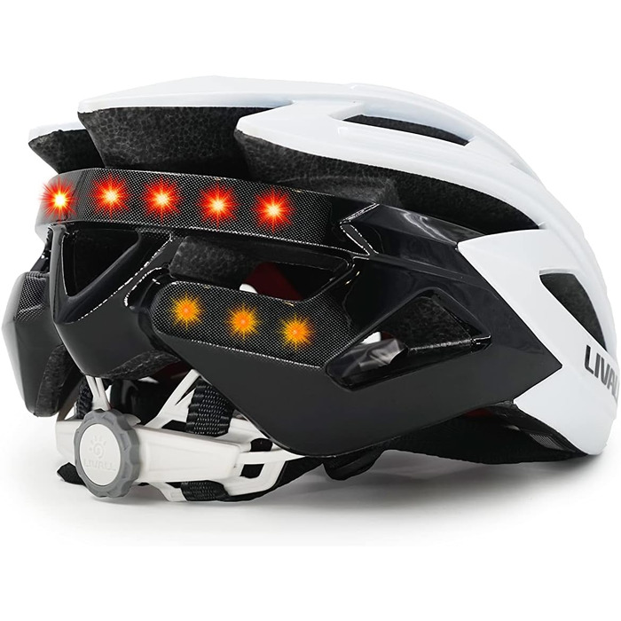 Велошолом Livall BH60SE Neo білий, унісекс, для дорослих, розмір 55-61 см, розумний шолом з Bluetooth