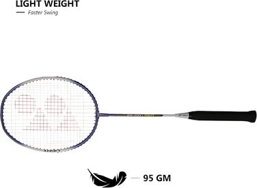 Yonex ZR 100 Легкі алюмінієві бадмінтонні ракетки з чохлом, набір 2 шт., вироблено в Індії
