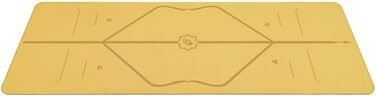 Йога-мат Liforme Golden Sand, біорозкладний, антиковзкий, екологічний, з унікальною системою розмітки