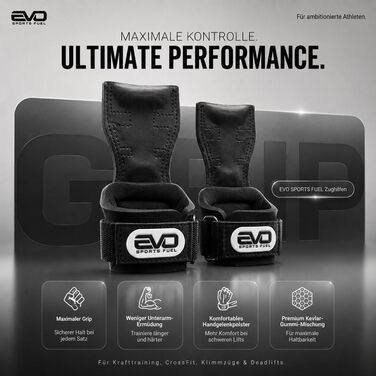 Лямки для тяги EVO SPORTS FUEL для силових тренувань та кросфіту, підтримувальні ремені для підняття ваги (чоловічі та жіночі)