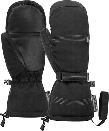 Жіночі лижні рукавиці Reusch Cozy R-Tex XT з пуховою ізоляцією та водонепроникною мембраною, дуже теплі зимові рукавички для снігу, чорні, розмір 7