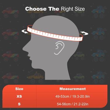 Дитячий гірськолижний шолом та маска Odoland, гірськолижний шолом для хлопчиків та дівчаток, регульований, помаранчевий (XS 49-53 см)