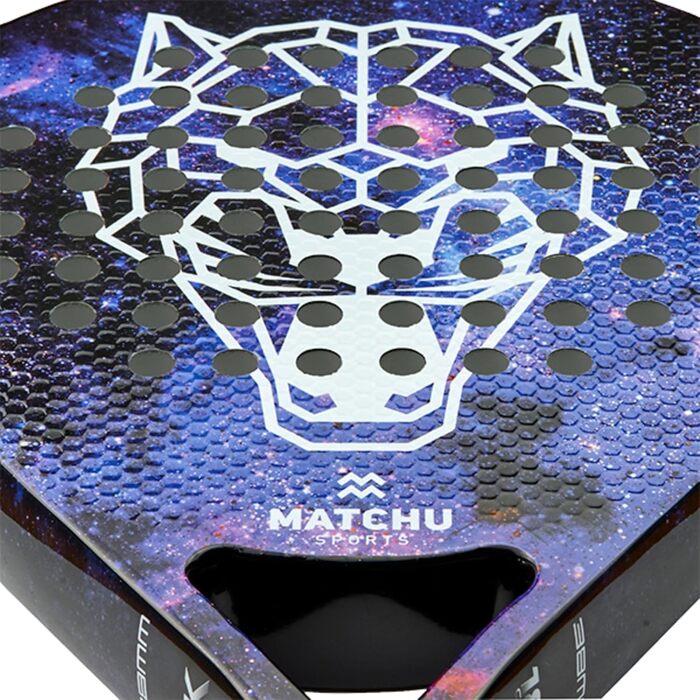 Падельна ракетка Matchu Panther з чохлом, карбон 3K/18K, EVA, 3D-грип, 47x3,8 см, 360 г, для початківців і професіоналів