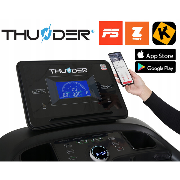 Електрична бігова доріжка Thunder Core-DS (до 180 кг)