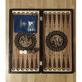 Набір для нард: Backgammon, Tryktrak, Nardy, ВЕЛИКИЙ комплект 60 см
