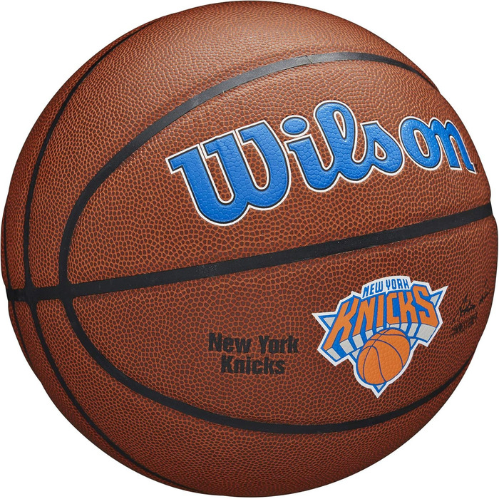 М'яч для баскетболу Wilson NBA Team Autograph Mini New York Knicks, сувенірний, для підписів
