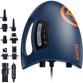 Насос для SUP OutdoorMaster The Shark: Електричний, 20PSI, 12V DC, Активне охолодження, для надувних SUP, човнів та paddle board