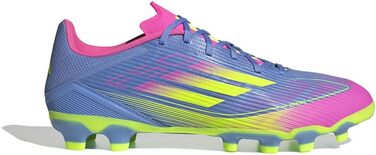 Бутси для футболу Adidas F50 League Unisex Multi Ground (47 EU, Синьо-жовто-рожеві)