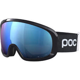 Лижна маска POC Fovea Mid Clarity Comp+ для змагань, чорна з лінзами Spektris Blue, оптимальний огляд