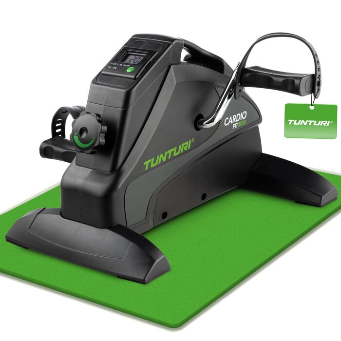 Мінівелотренажер Tunturi Cardio Fit M30 для рук та ніг, тренажер для реабілітації та літніх людей з LCD-дисплеєм, чорний