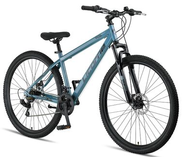 Гірський велосипед Licorne Bike Thunder Premium з дисковими гальмами, 29 дюймів, Aquamarine — для дорослих та підлітків