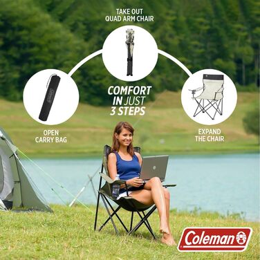 Крісло для відпочинку Coleman Quad Chair Standard, хакі