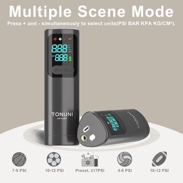 Електричний насос для м'ячів з цифровим дисплеєм. Підходить для баскетболу, футболу, йоги та інших видів спорту. Чорний колір.