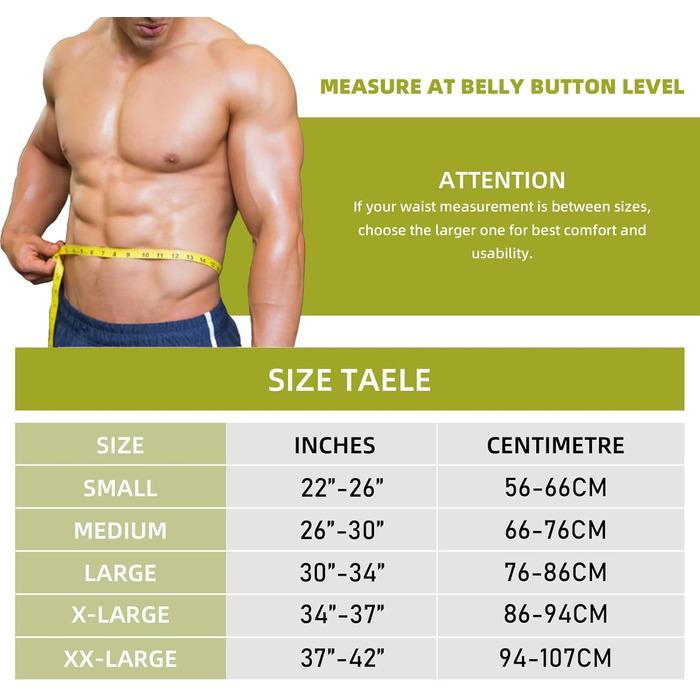 Гірчичний пояс для важкої атлетики 2-в-1 з ланцюгом для додаткового навантаження, підходить для важкої атлетики, присідань, станової тяги, пауерліфтингу (чоловіки та жінки) - чорний/сірий, середній