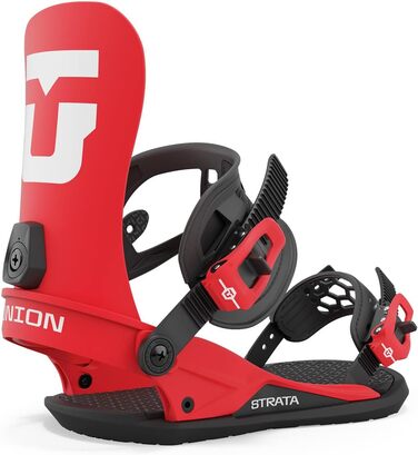 Сноуборд-кріплення Union Strata для чоловіків, червоно-чорні, моделі Getaway Solids, розмір L (10.5-13)