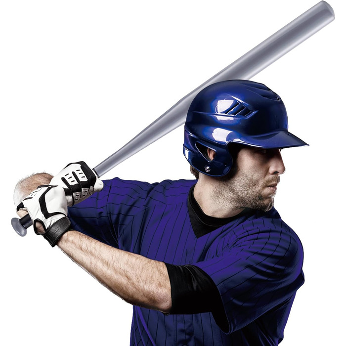 Бейсбольна біта 82 см, сталь. Бейсбольна біта, біта для софтболу. Спортивне обладнання для спорту та відпочинку (сріблястий, легована сталь)