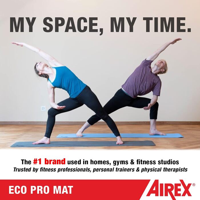 Йога-мат Airex Eco Grip, екологічний, антиковзкий килимок для йоги