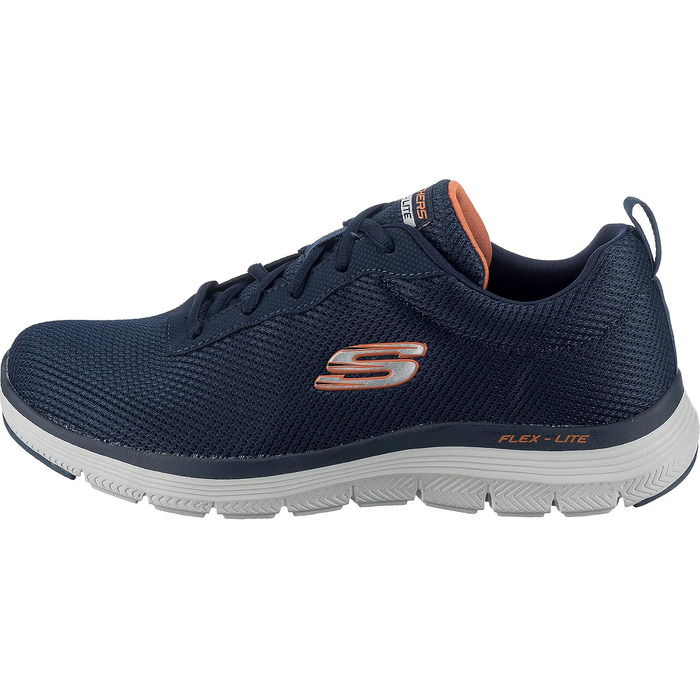 Чоловічі кросівки Skechers Flex Advantage 4.0 темно-сині (Navy) з сітки та PU, розмір 44 EU