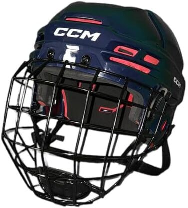 Хокейний шолом CCM Tacks 70 Combo, синій, розмір L, для дорослих