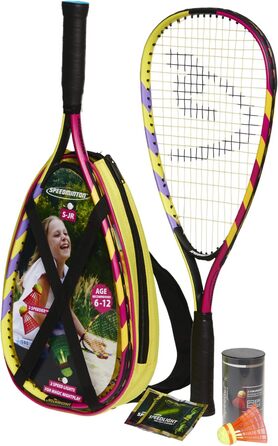 Дитячий набір Speedminton Junior для кросмінтону з 2 воланами FUN Speeder, сумка лілово-рожева, універсальний розмір
