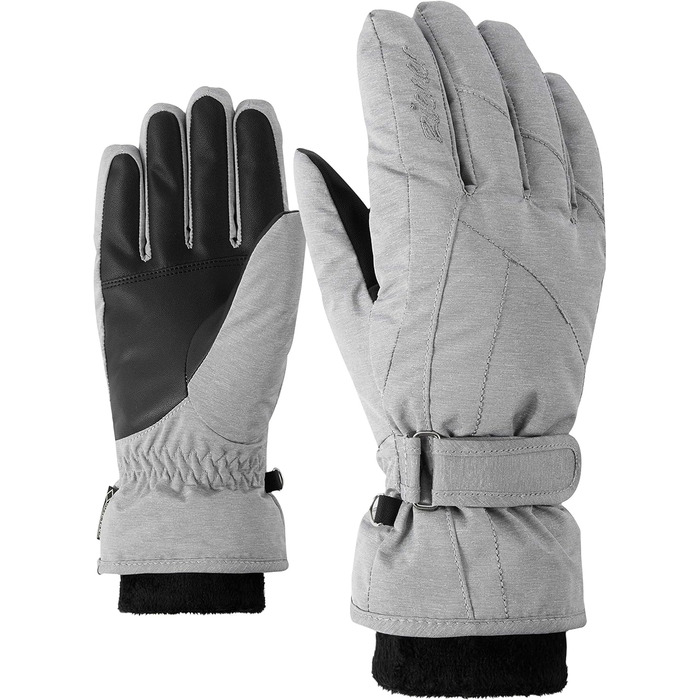 Жіночі лижні рукавички Ziener Karma Gore-Tex, сірі, розмір 6