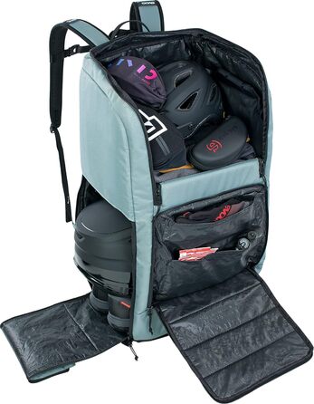 Рюкзак EVOC Gear 60л/90л для сноуборду та лиж, багатофункціональний, 2 основні відділення, бічна кишеня на блискавці, ергономічні лямки, посилене дно