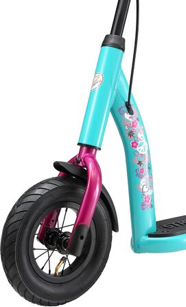 Дитячий самокат STAR SCOOTER з надувними колесами 10 дюймів, для дітей від 5 років, міський, регульована висота, нове покоління