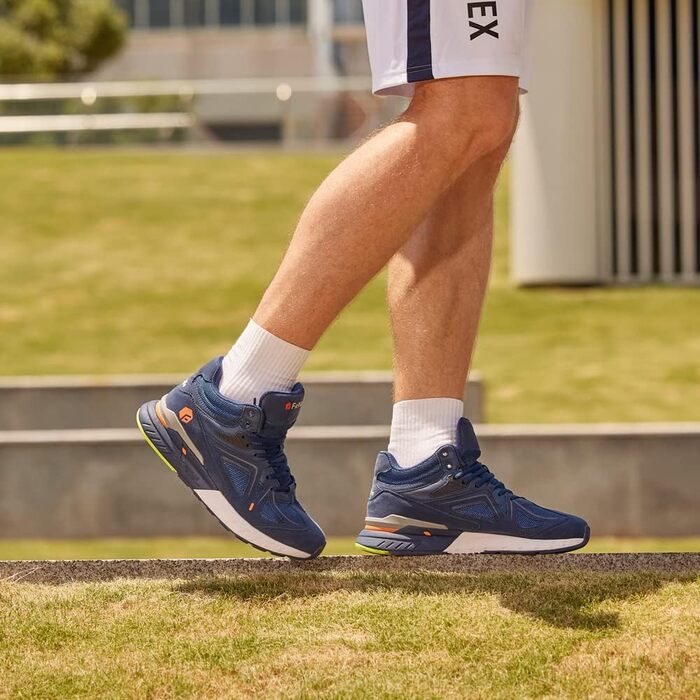 Чоловічі кросівки для бігу FitVille Extra Wide (X-Weit) - широкі, зручні, блакитні (50 EU)