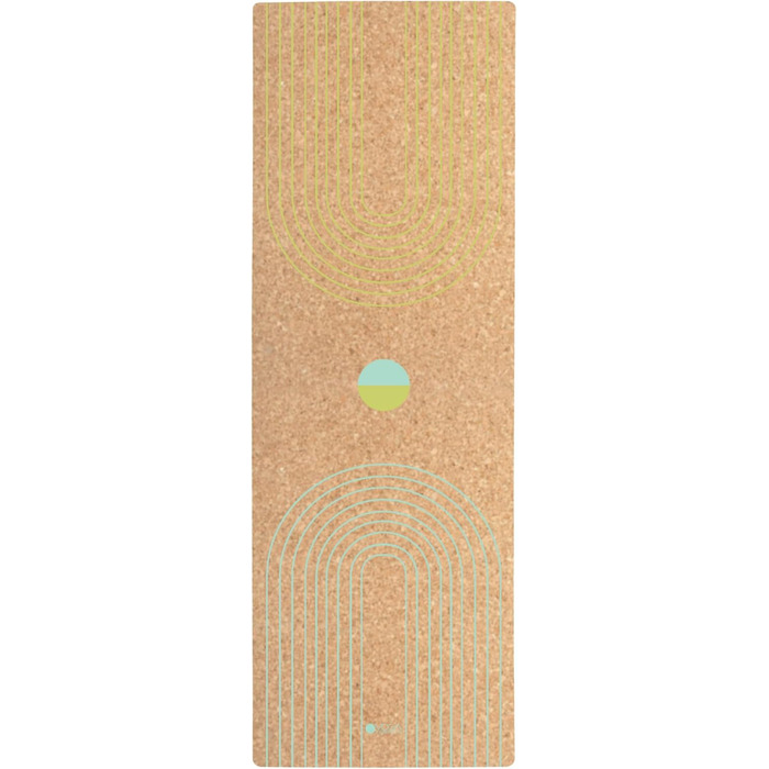 Еко-йога-мат Yoga Design Lab з корку 3.5 мм Natural Balance, студійна якість, для хот-йоги, бікрам, аштанга, інтенсивних тренувань, з ременем для перенесення