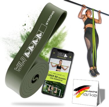 Стрічки опору STRONG для фітнесу та кросфіту: набір еластичних гумок для силових тренувань, розтяжки та підтягувань + сумка + додаток для тренувань