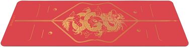 Йога-мат Liforme Zodiac Dragon Red — екологічний, нековзкий, з унікальною системою розмітки, біорозкладний