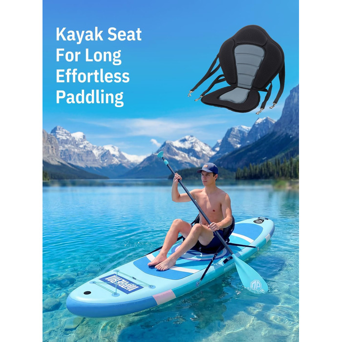 Надувний SUP дошка Niphean для SUP-серфінгу та йоги, 305 см, для початківців, з фіном StabilTrac