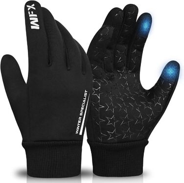 Зимові спортивні рукавички WFX для дітей, сенсорний екран, антиковзаючі, термо, для бігу, походів, катання на лижах та активного відпочинку, вітронепроникні, теплі, велосипедні рукавички для хлопчиків та дівчаток (10-12 років)
