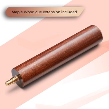 Cue-King Premier 400: Більярдний кий преміум-класу, ручної роботи, 144.8 см, 510 г, 3/4 з чохлом, з деревом Zebra, Hardcase, подовжувач, мікрофібровий рушник для кия, снукерний/пульний кий