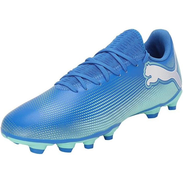 Кросівки футбольні PUMA Future 7 Play Fg/Ag, 40.5 EU, Hyperlink Blue/Mint/White