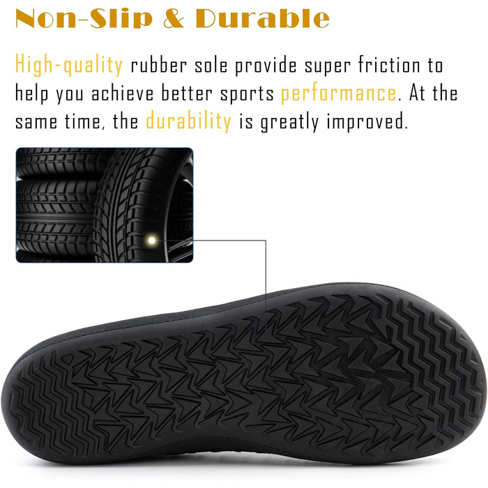 Босижні кросівки Hitmars для чоловіків та жінок. Кросівки для трейлраннінгу, трекінгу, фітнесу. Унісекс, чорний колір, розмір 43