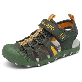 Сандалі дитячі SAGUARO закриті трекінгові для хлопчиків, літні, для активного відпочинку, зелені, розмір 36 EU