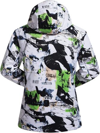 Комплект гірськолижний чоловічий HOTIAN: куртка та штани, зелено-чорний (XL), водонепроникний, вітронепроникний