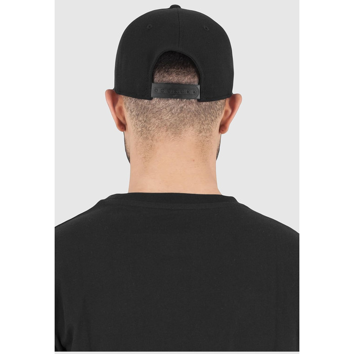 Кепка-снэпбек Flexfit для дорослих, регульована, чорна, універсальний розмір