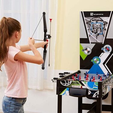 MD Sports 122-в-1 Комбо: Ручний стіл для ігор з системою підрахунку очок, хокей, баскетбол, футбол, шашки, шахи та інші ігри