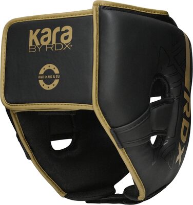 Захист для голови RDX з Maya Hide шкіри для боксу, кікбоксингу, MMA, Муай Тай, карате, тхеквондо, спарингів, універсальний шолом для єдиноборств