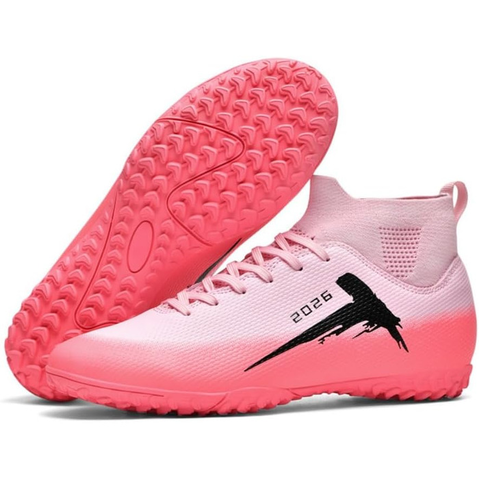 Футбольні черевики для чоловіків та хлопців, професійні, для штучного газону, легкоатлетика, тренування, стадіон, outdoor, рожеві, 40 EU