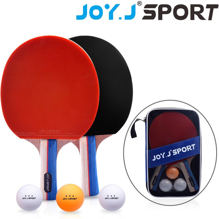 Набір для настільного тенісу S1 2: 2 ракетки та м'ячики для дітей, початківців, сімей та професіоналів