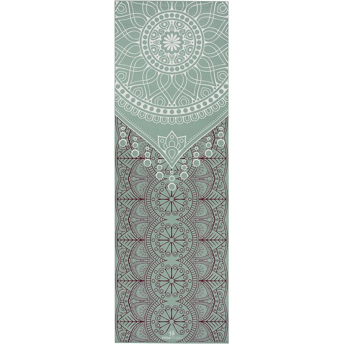 Йога-мат Mandala 183x61 см, 6 мм, нековзкий, зносостійкий, ПВХ