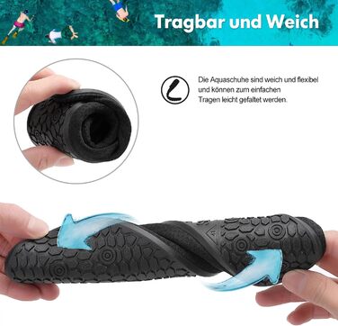 Шкарпетки для плавання та водних видів спорту Sixspace, чорні, розмір 34-47