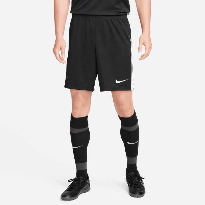 Чоловічі футбольні шорти Nike Dri-FIT League 3 трикотажні, чорні, розмір L (DR0960)
