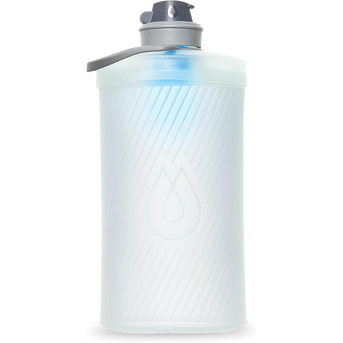 Гідропак FLUX+ 1.5 л з фільтром — складана пляшка для води для туристів, BPA-free, ультралегка, герметична, прозора