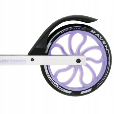 Самокат RAVEN Galaxia Holo 200мм з кошиком, дзвінком та LED-колесами